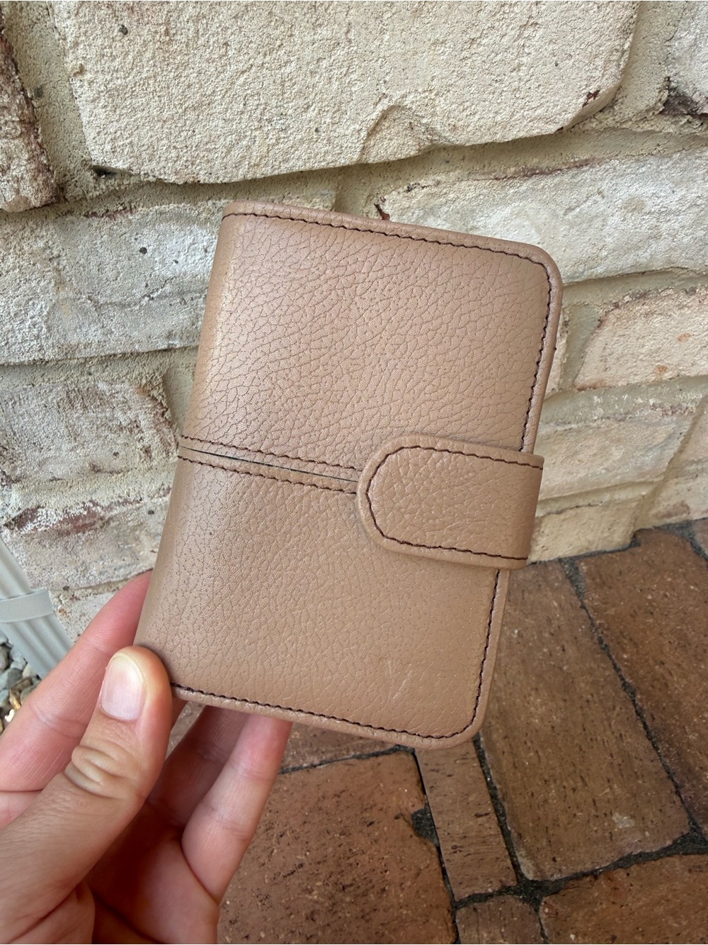 Artisanal Genuine Leather Hand Made in Moldova Wallet in Light Brown